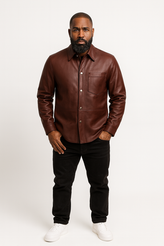 Men's Luka Leather Shirt