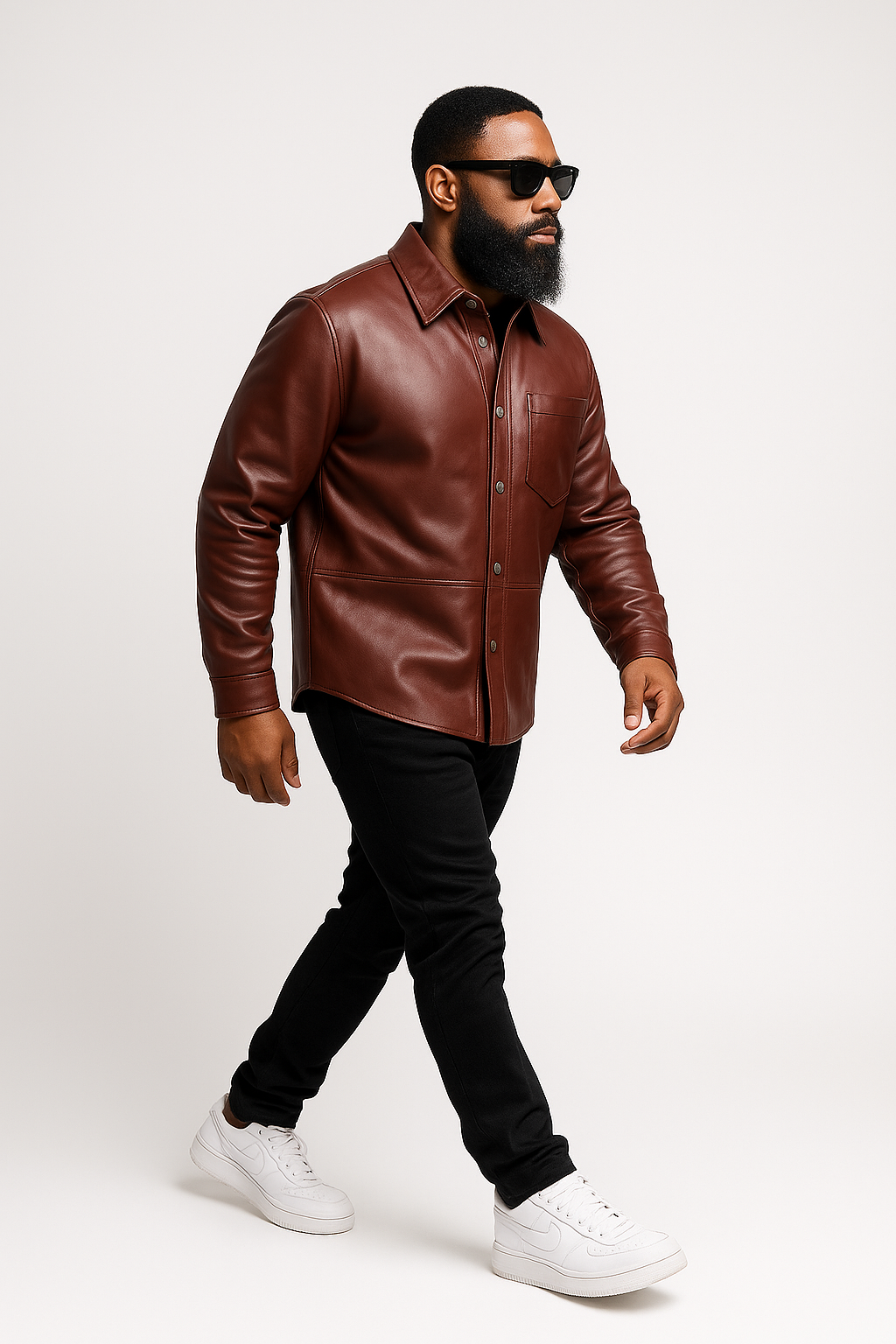 Men's Luka Leather Shirt