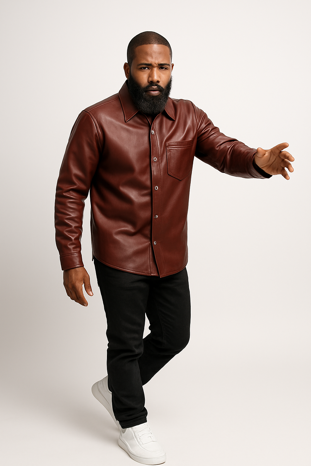 Men's Luka Leather Shirt