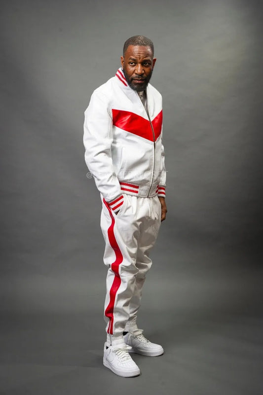 White leather jacket